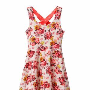 Girls Dress - Iris & Ivy Floral Orange Dot Dress - Nordstrom